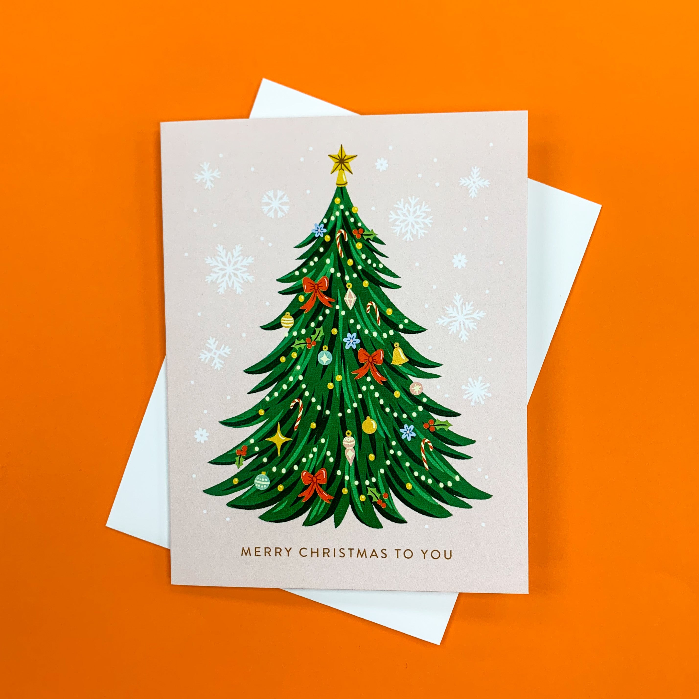 Merriest Trees Card Class - Card #2 We Wish You a Merry Christmas