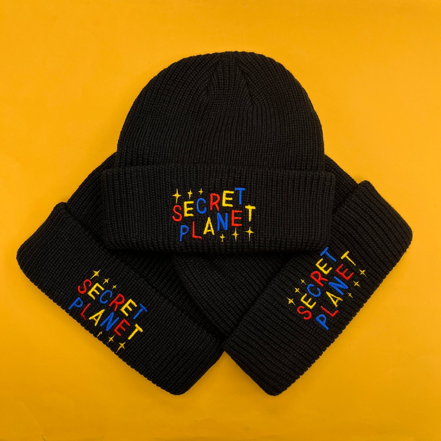 Black Secret Planet Toque