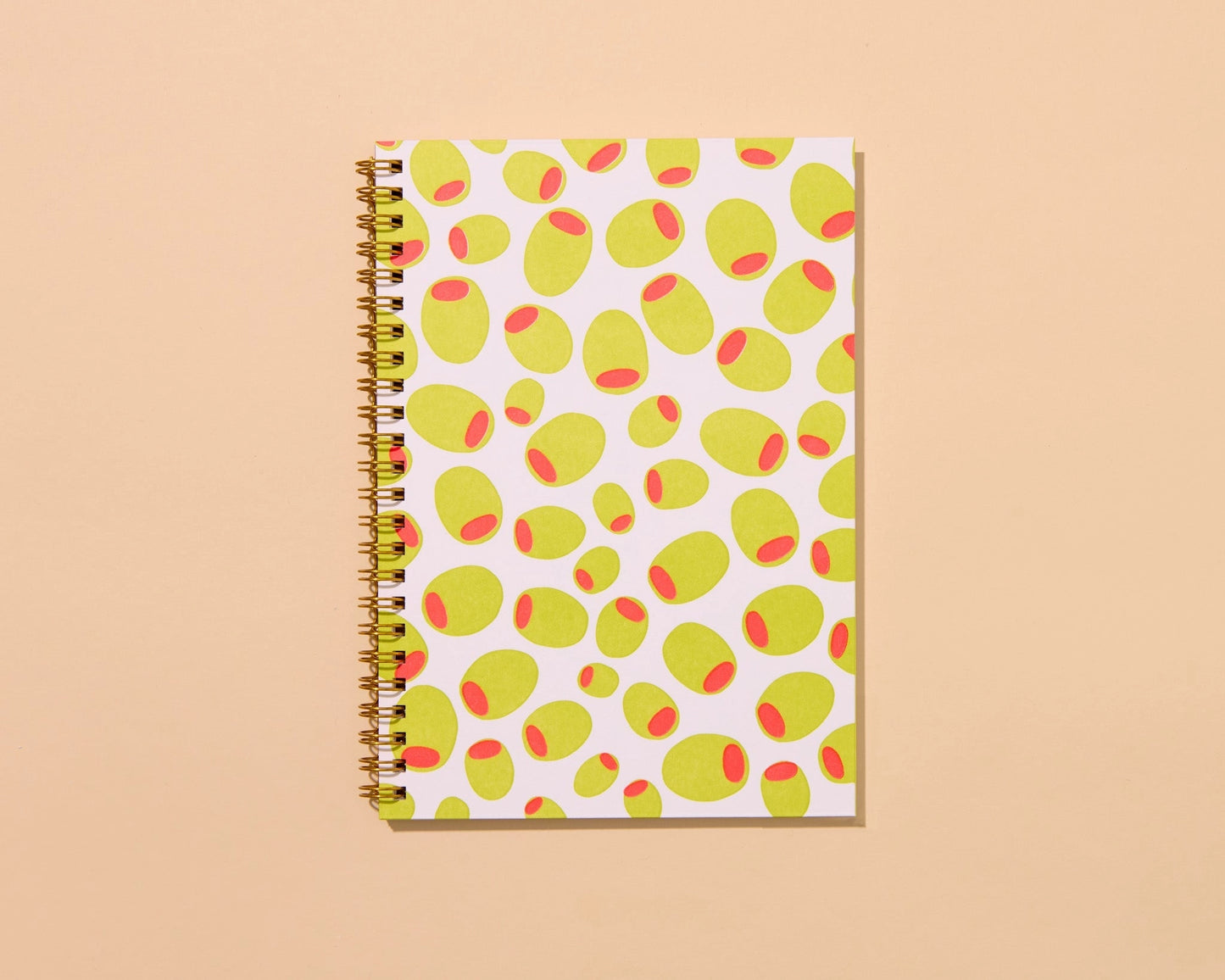 Olives Letterpress Spiral Notebook