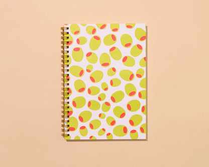 Olives Letterpress Spiral Notebook