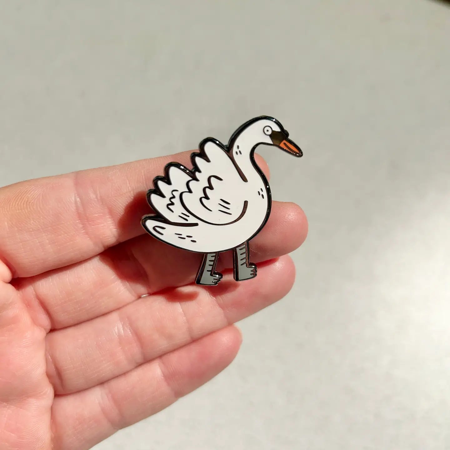 Swan Enamel Pin