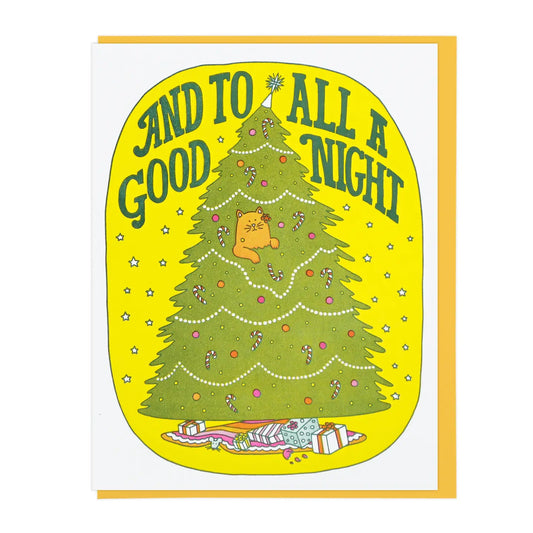 And To All A Good Night Holiday Greeting Card