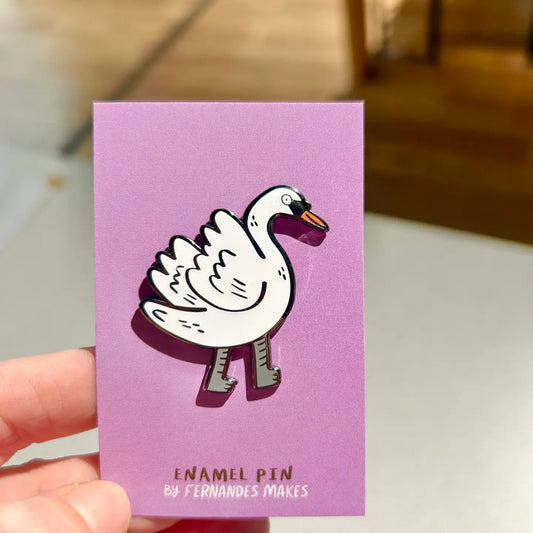 Swan Enamel Pin