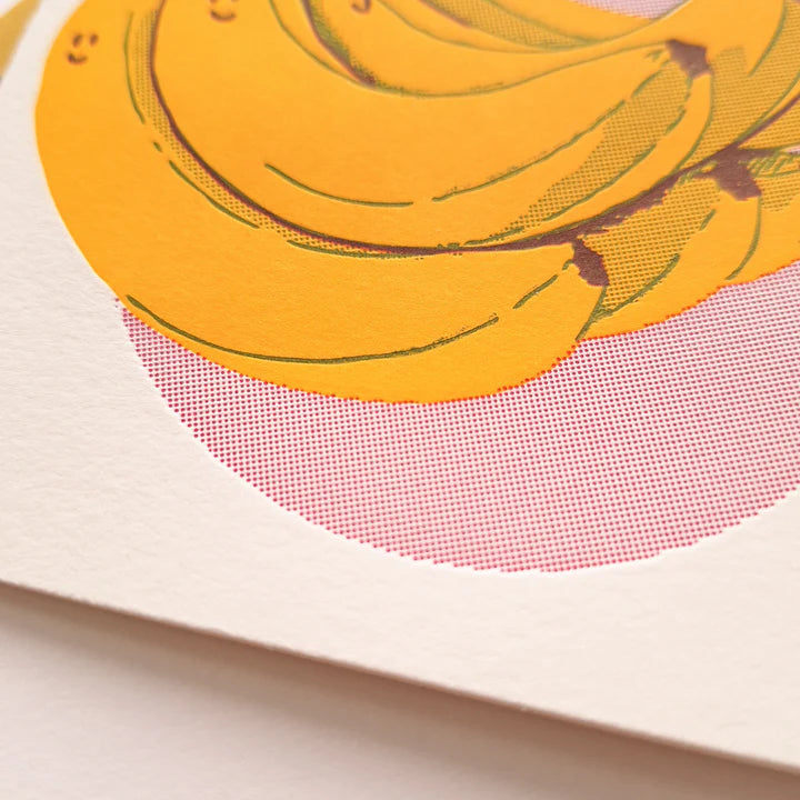 Fruit Banana Thanks Greeting Card