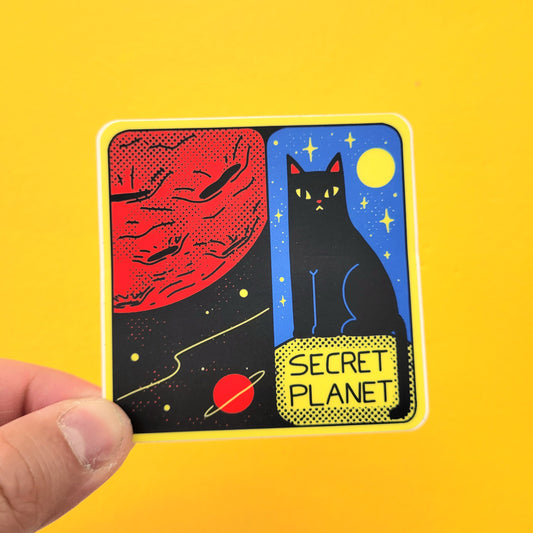 Secret Planet Viewscreen Vinyl Sticker