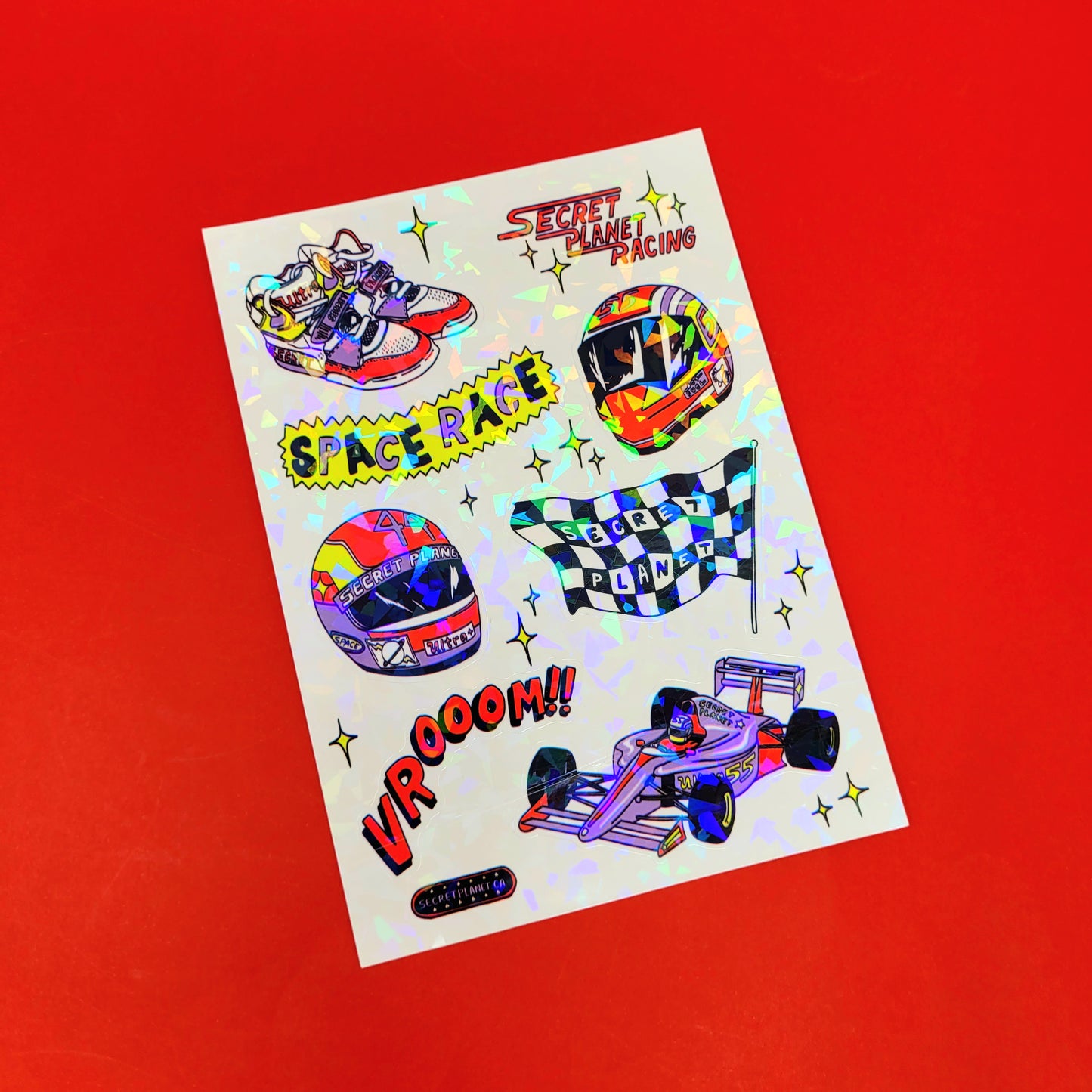 Formula 1 Space Race Sticker Sheet