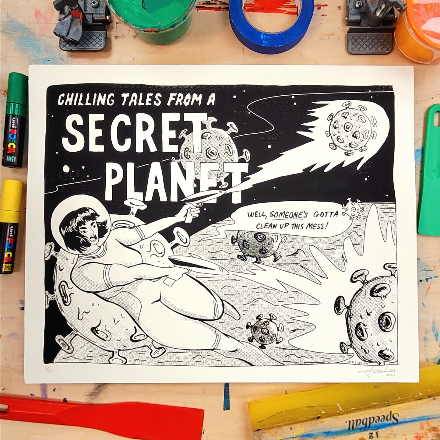 Chilling Tales from a Secret Planet LTD ED Print