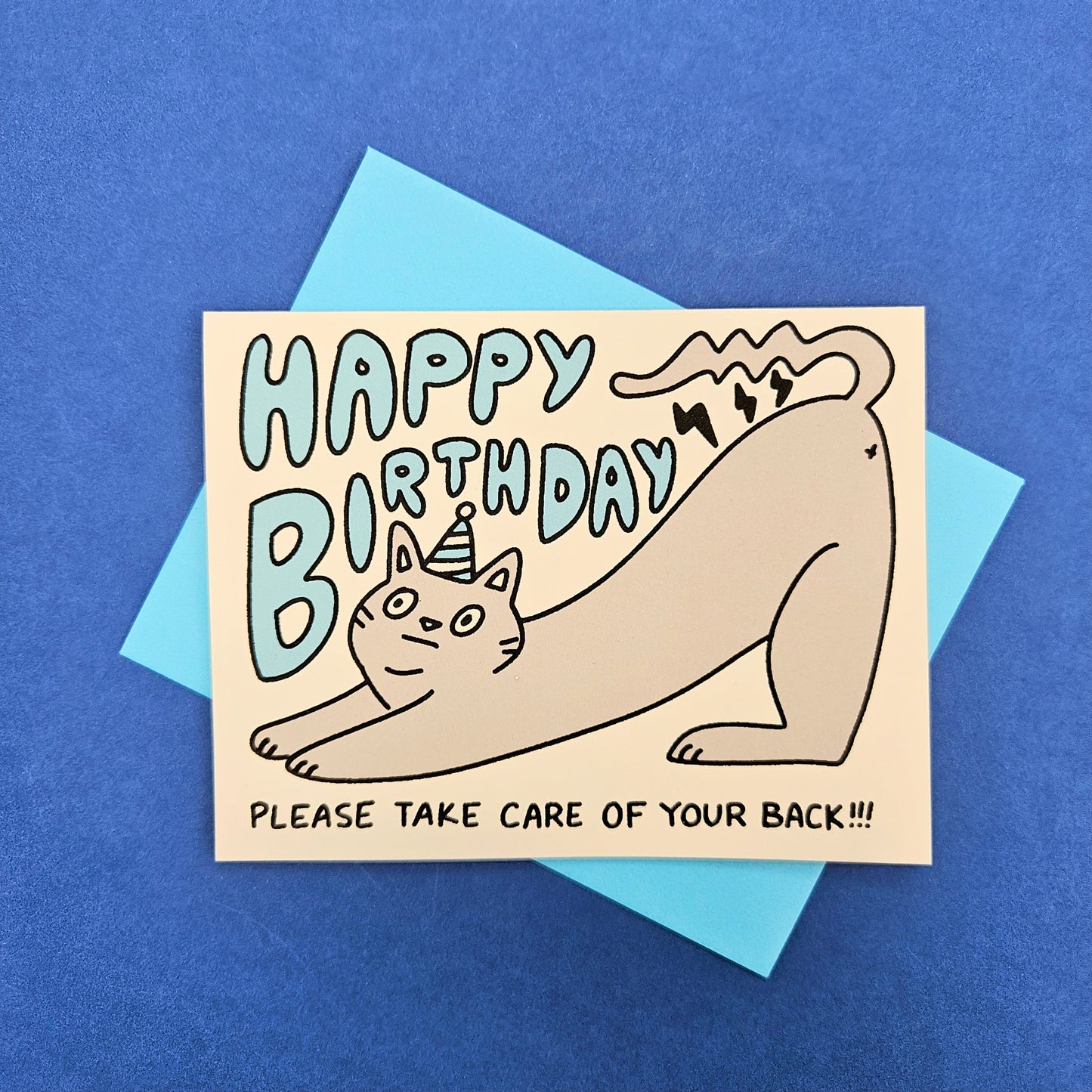 Take Care of Your Back Birthday Greeting Card