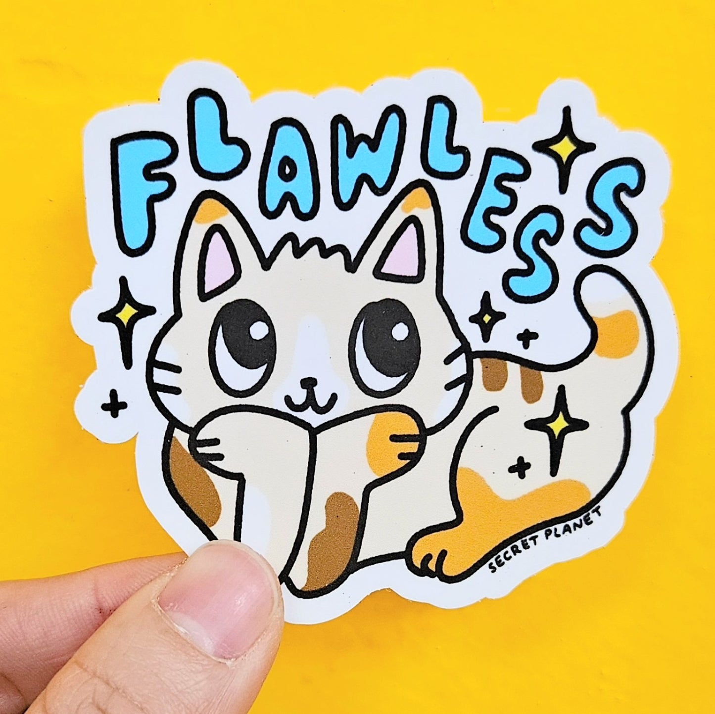 Flawless Cat Vinyl Sticker