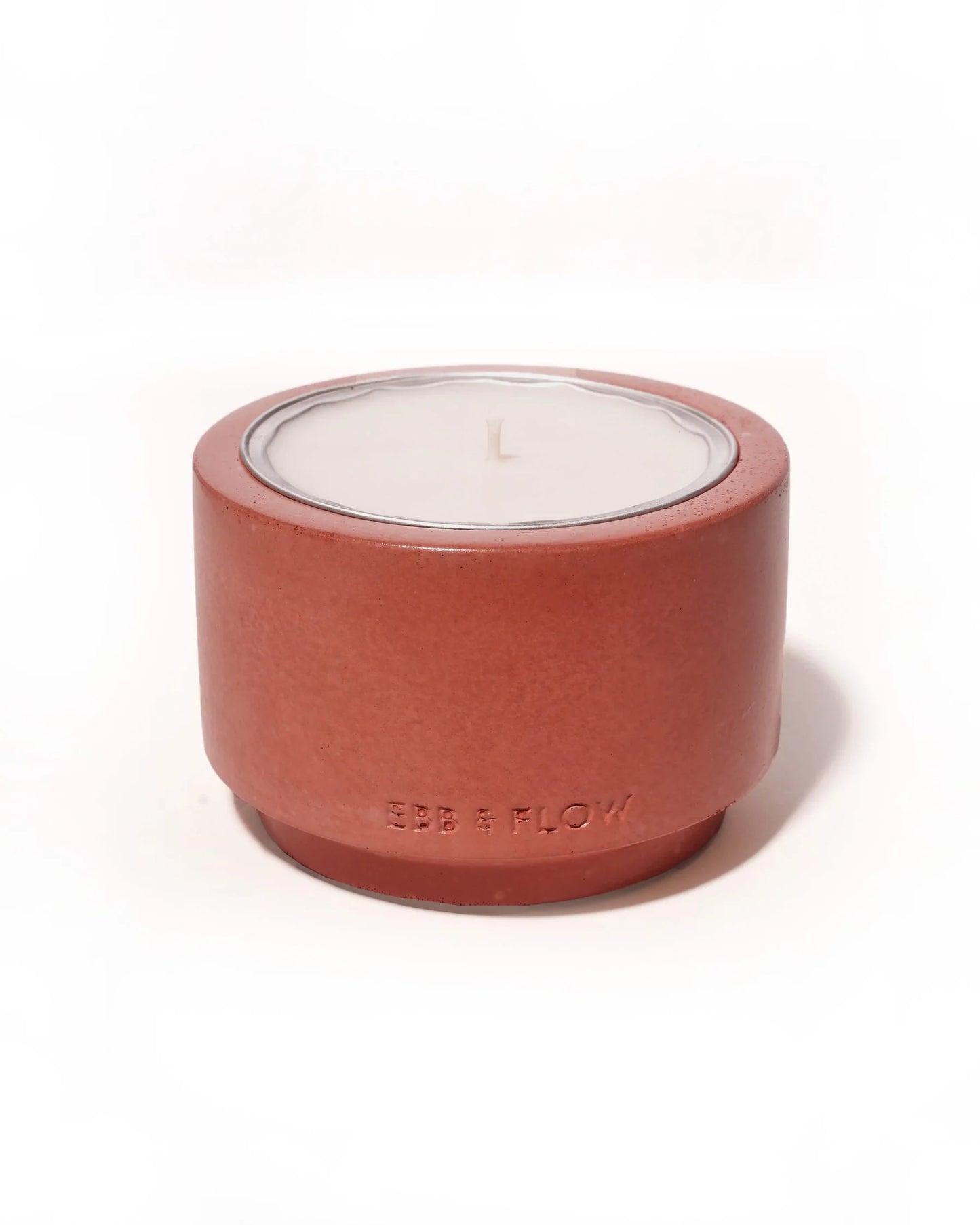 Wild Rose and Peony Flower Refillable Concrete Candle