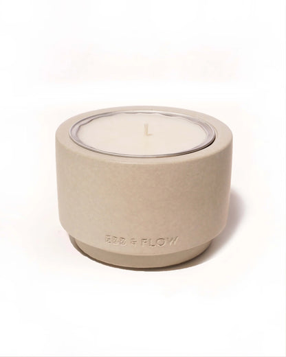 Amber Smoke Refillable Concrete Candle