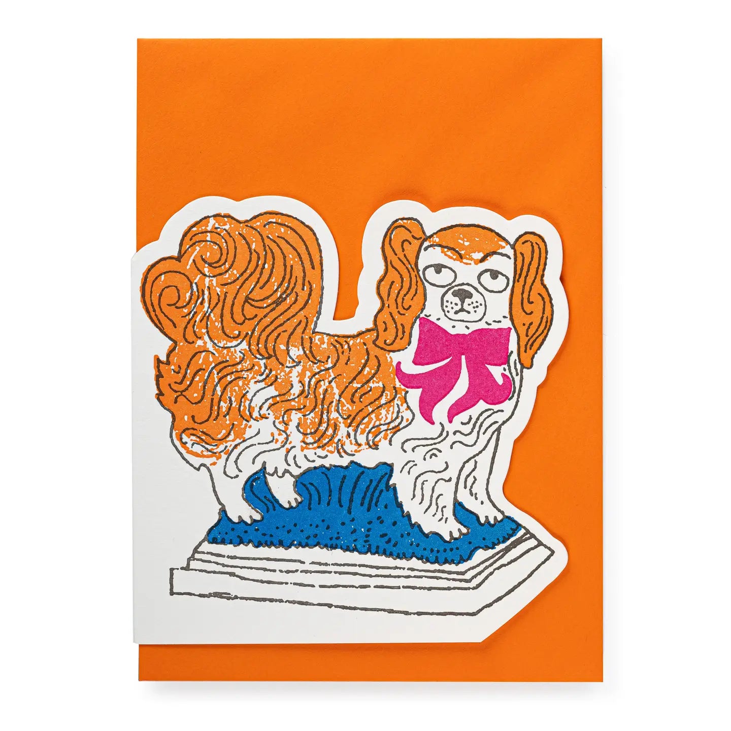 Pekinese Cut-Out Greeting Card