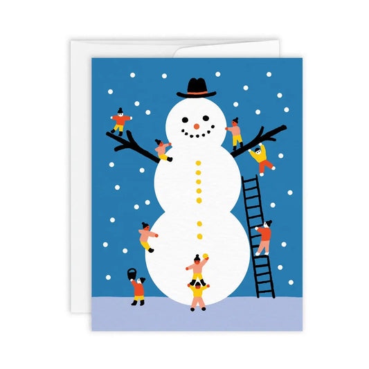 Giant Snowman Greeting Card