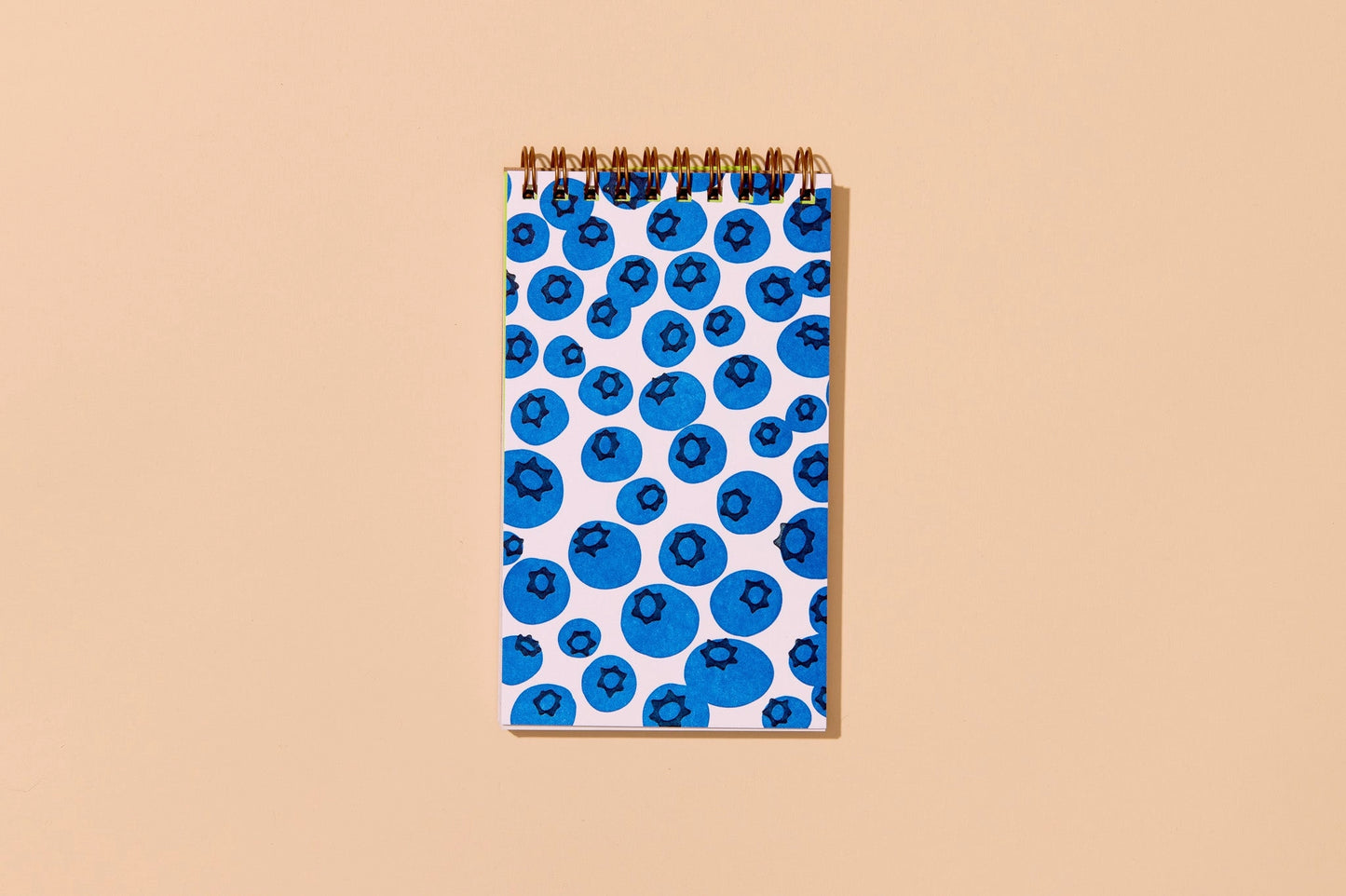 Blueberries Letterpress Spiral Pocket Size Notebook