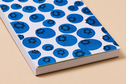 Blueberries Letterpress Spiral Pocket Size Notebook