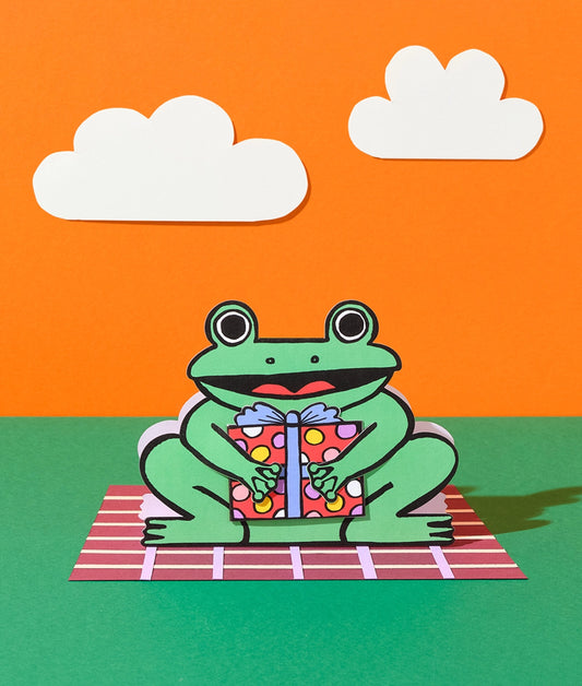 frog with Mini Card - Kid's Greetings Card