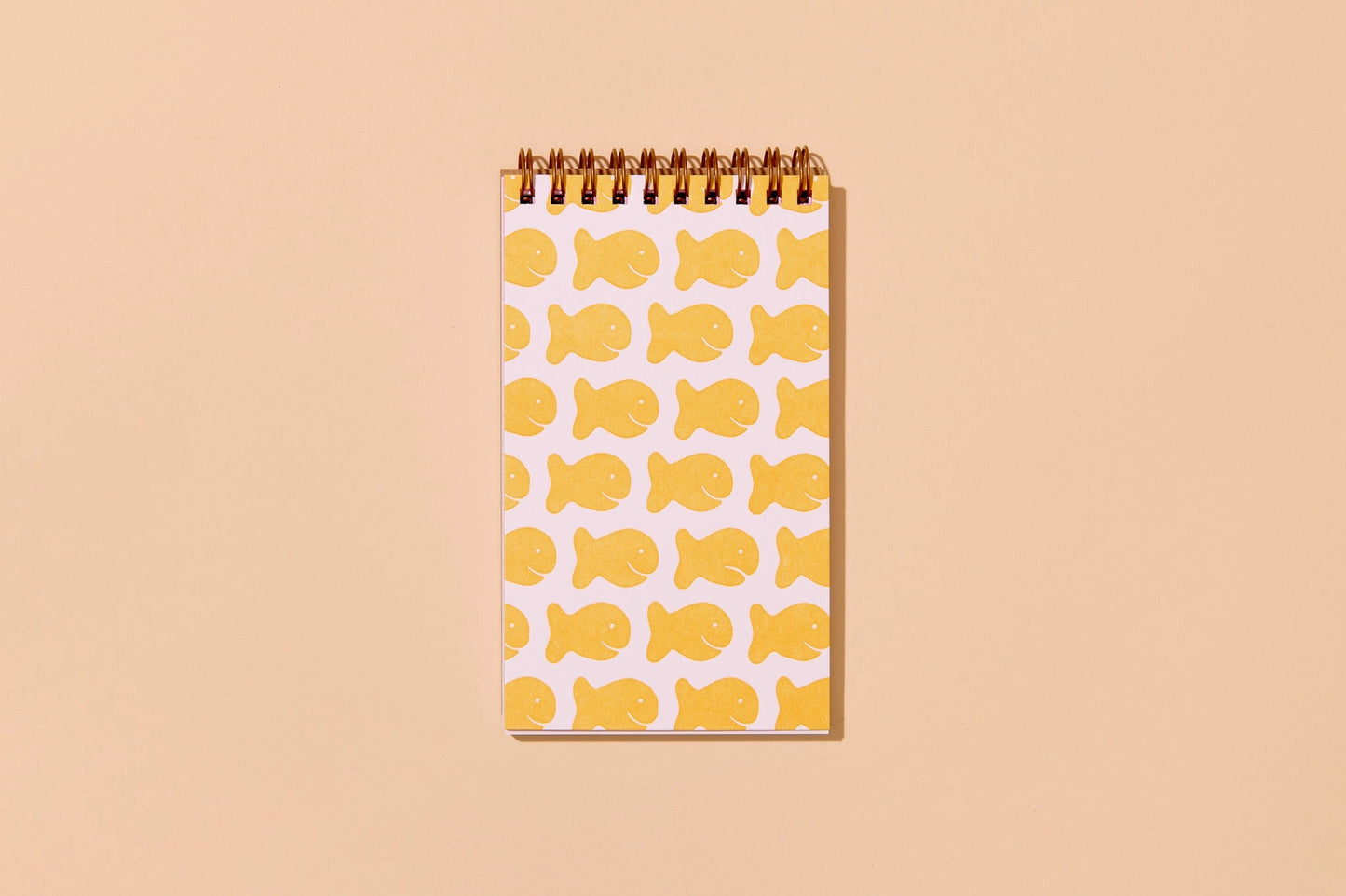 Goldfish Crackers Letterpress Spiral Pocket Size Notebook