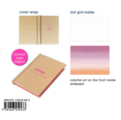 teNeues - Mini Notebook - Kraft and Neon Pink