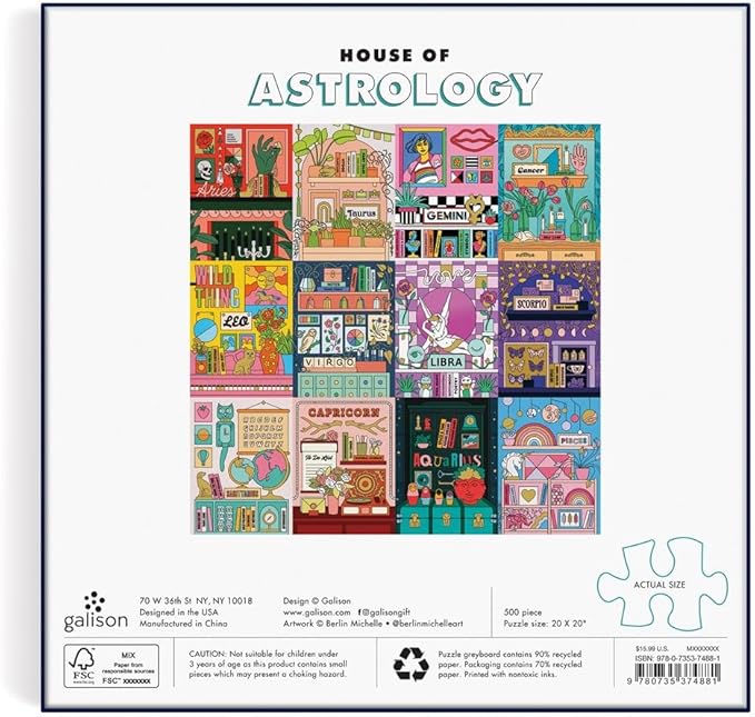 House of Astrology 500 Piece Foil Puzzle