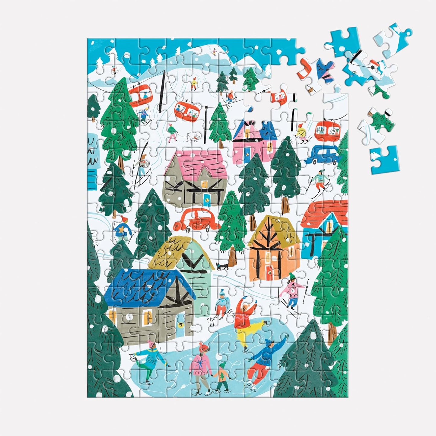 Alpine Cottage 130 Piece Puzzle Ornament