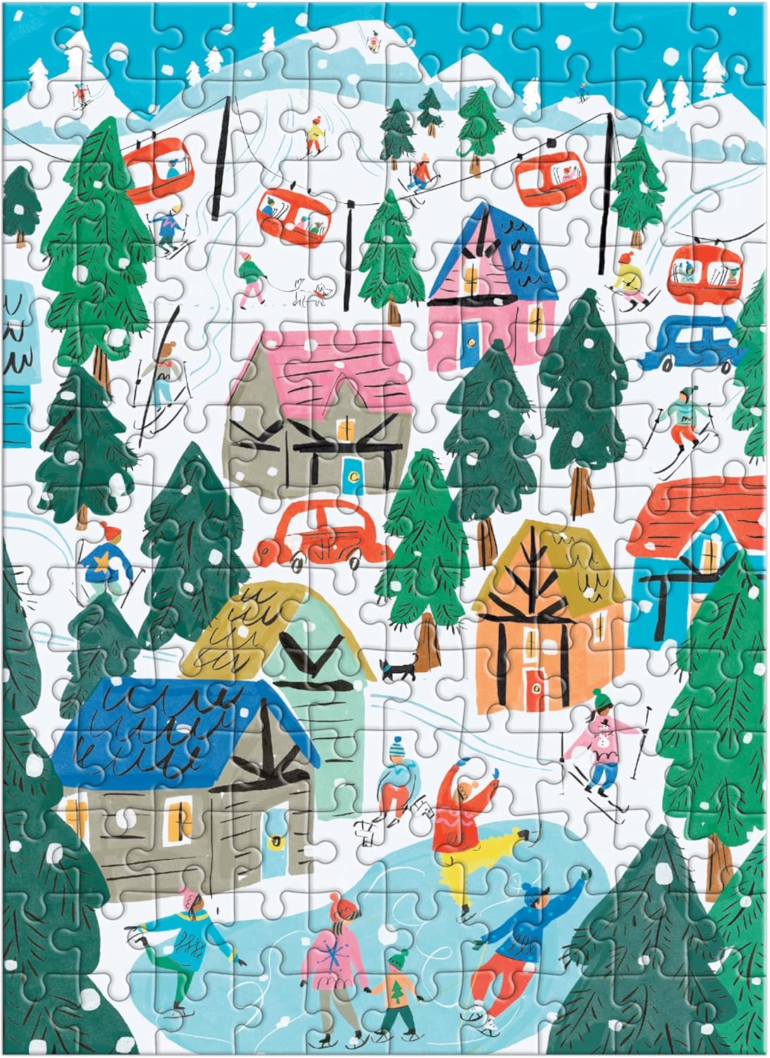 Alpine Cottage 130 Piece Puzzle Ornament