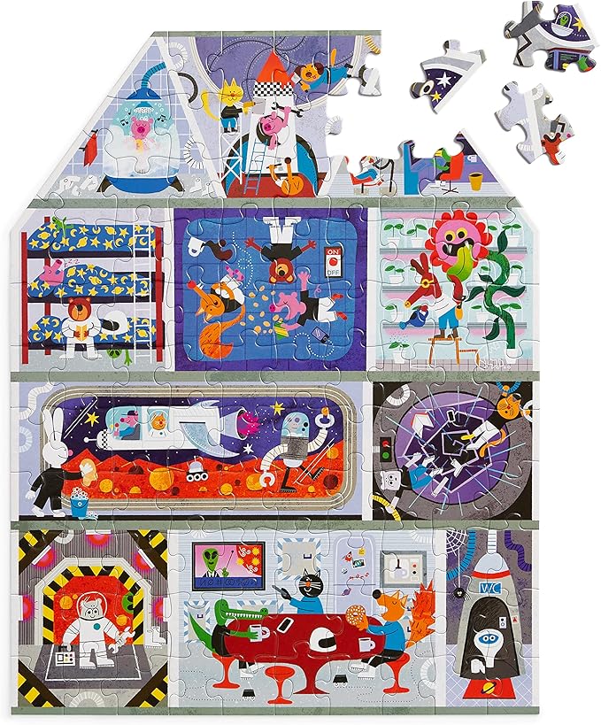 House on Mars 100 Piece House-Shaped Puzzle