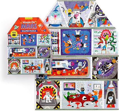 House on Mars 100 Piece House-Shaped Puzzle