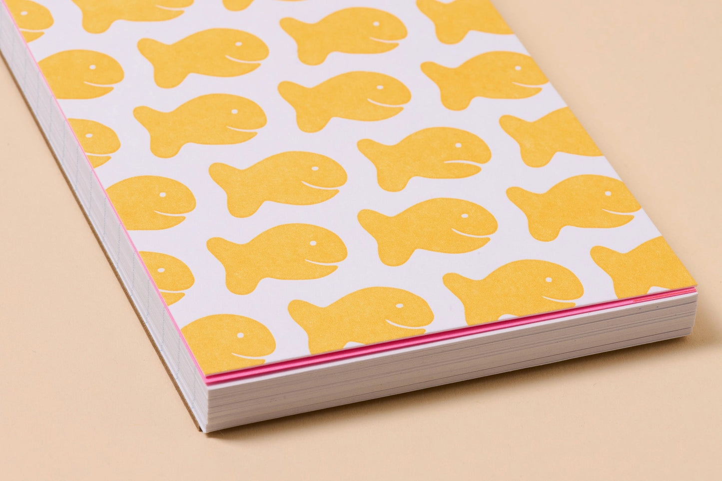 Goldfish Crackers Letterpress Spiral Pocket Size Notebook