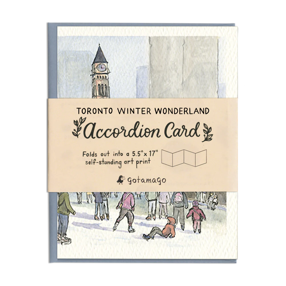 A Toronto Winter Wonderland Accordion Card