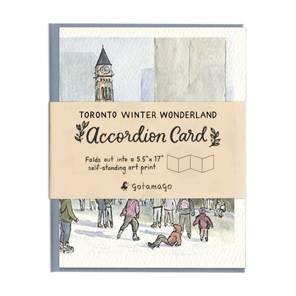 A Toronto Winter Wonderland Accordion Card