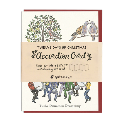 The Twelve Days of Christmas Accordion Card