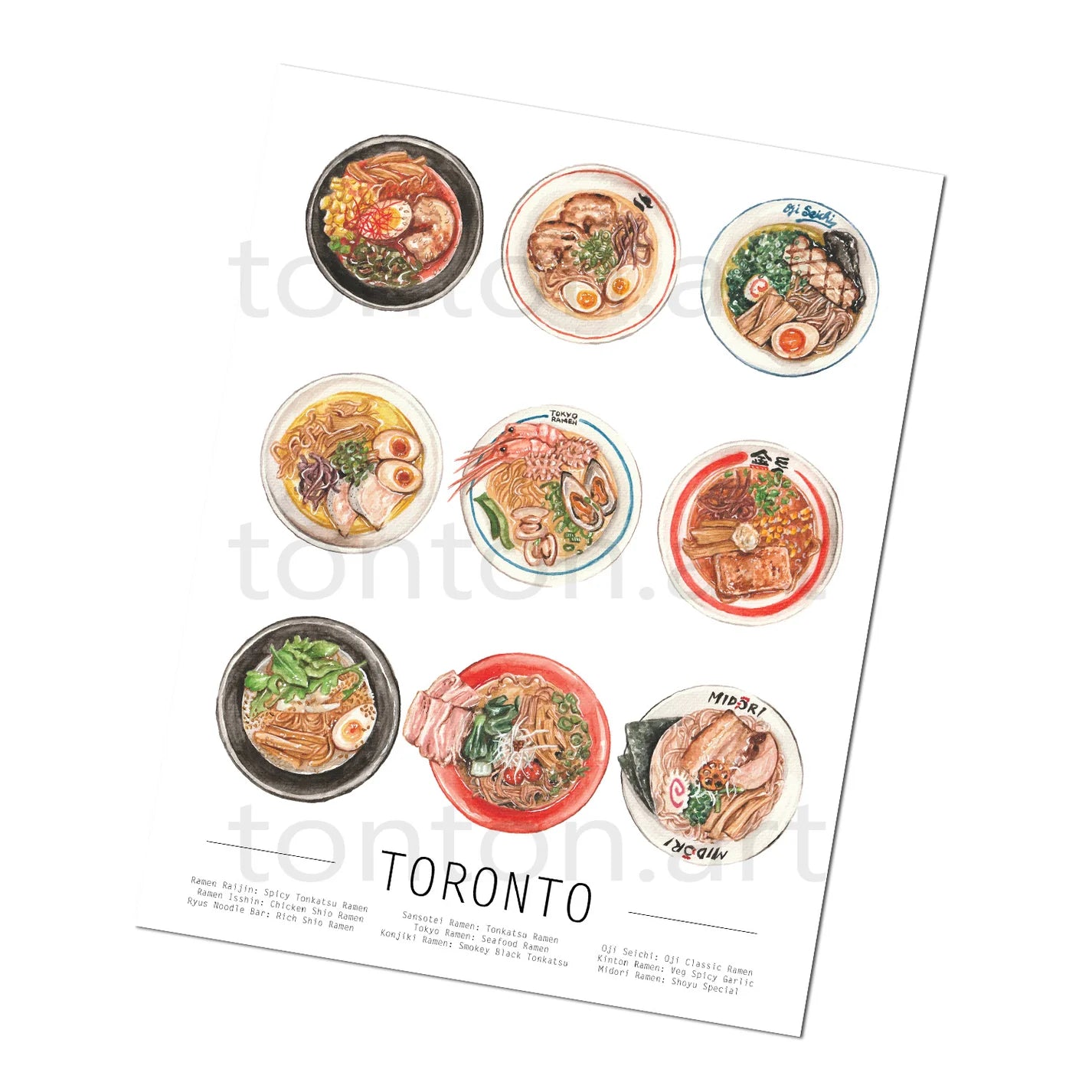 Toronto Ramen Art Print