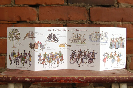 The Twelve Days of Christmas Accordion Card