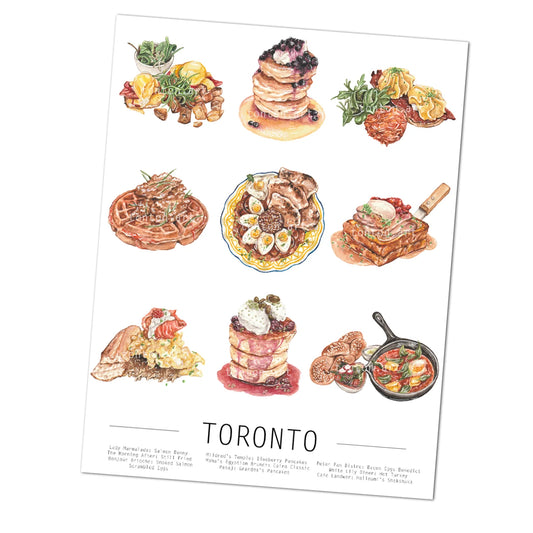 Toronto Brunch Art Print