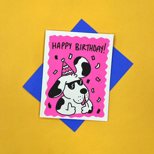 Happy Birthday Dog Greeting Card