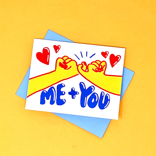 Pinky Swear You & Me Greeting Card