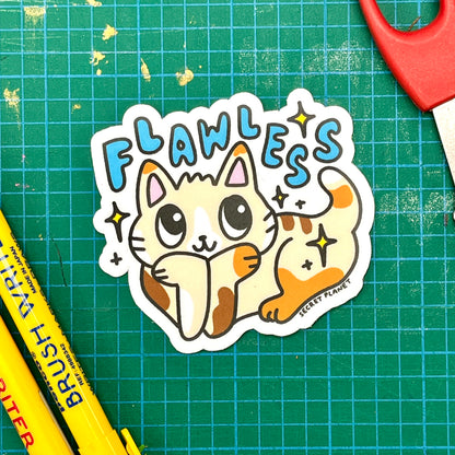 Flawless Cat Vinyl Sticker