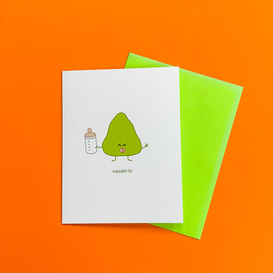 Wasabi-bi Greeting Card