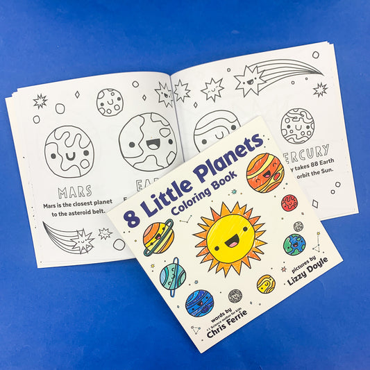 8 Little Planets Colouring Book