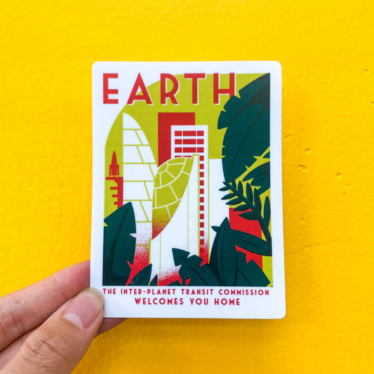 Earth Poster Sticker