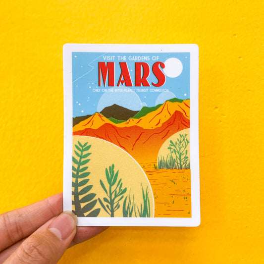 Mars Poster Sticker