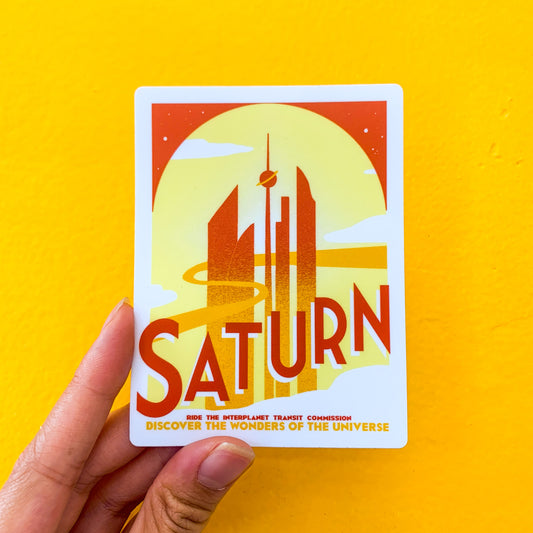 Saturn Poster Sticker