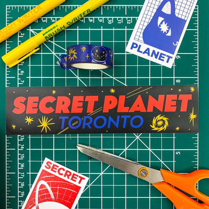 Secret Planet Vinyl Bumper Sticker