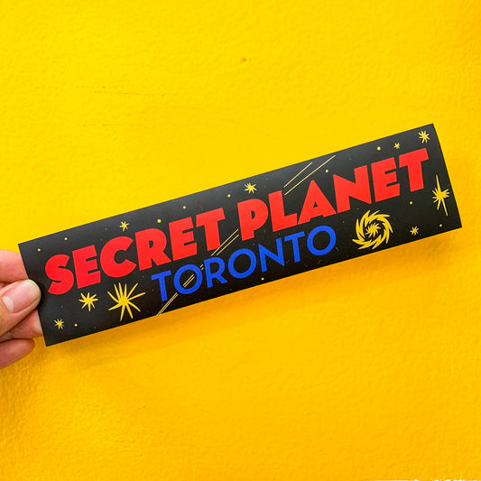 Secret Planet Vinyl Bumper Sticker