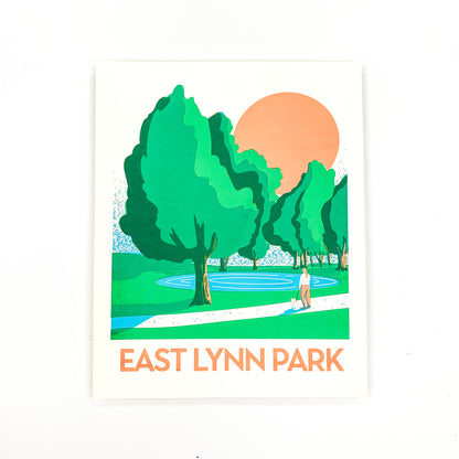 East Lynn Park Screen Printed Poster