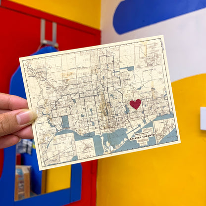 East End Postcard Heart Filled