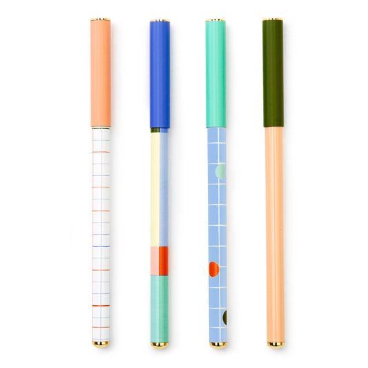 Set of 4 Ballpoint Pens by Inkerie