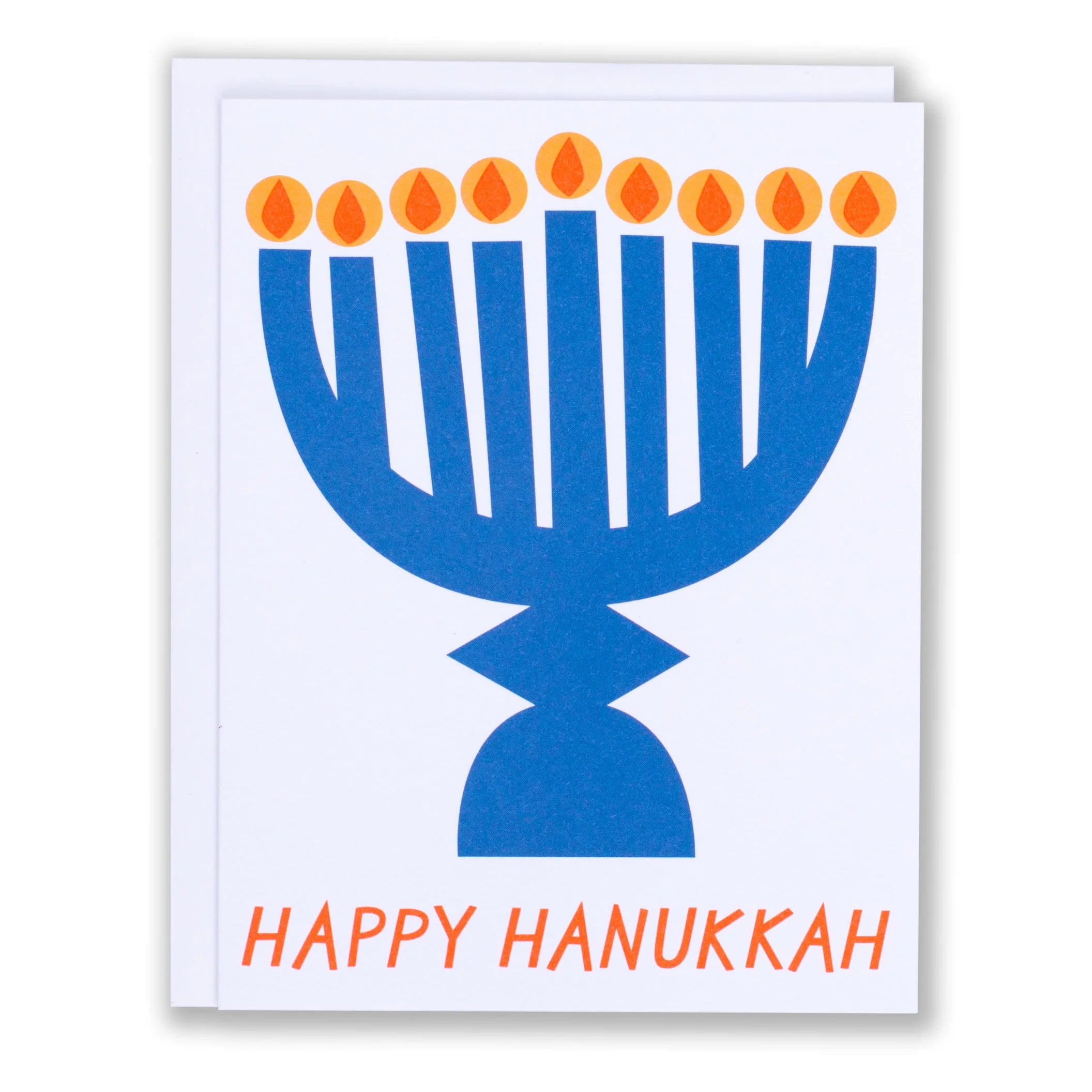 Hanukkah Menorah Greeting Card – Secret Planet Print Shop