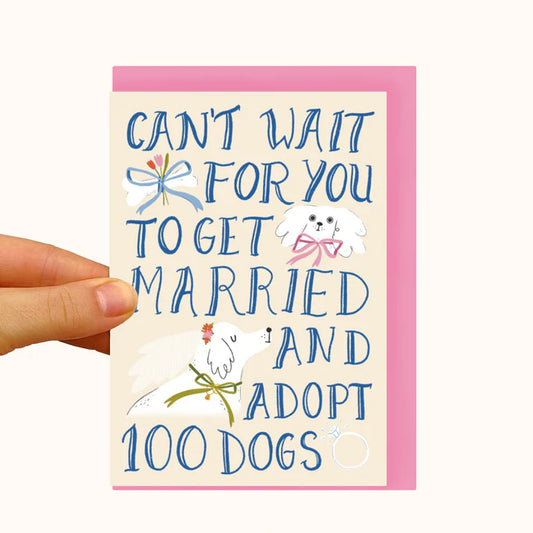 Married With 100 Dogs Greeting Card