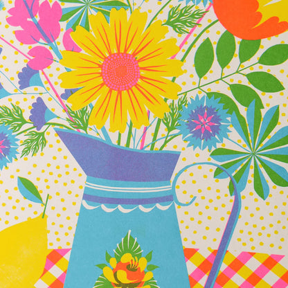 Summer Blooms - A3 Risograph Print